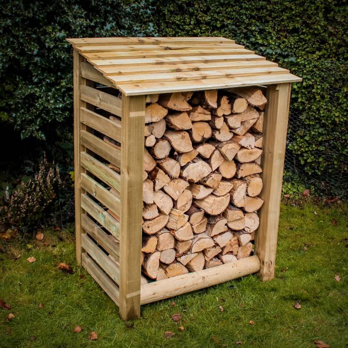 Slatted Log Store