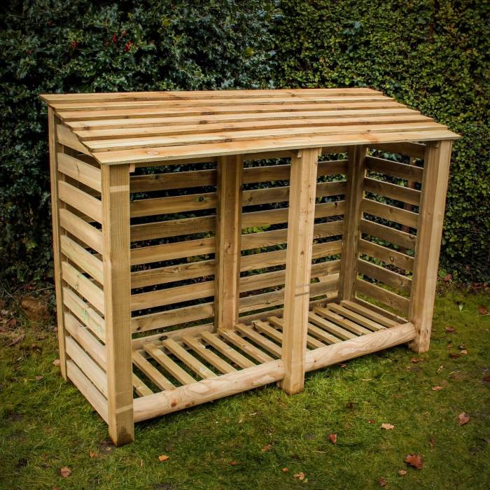 Large Slatted Log Store - Image 2